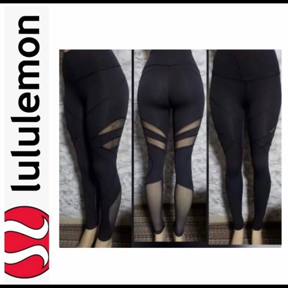 lululemon athletica Pants - 💫Lululemon High Rise Leggings mesh details size 2💫